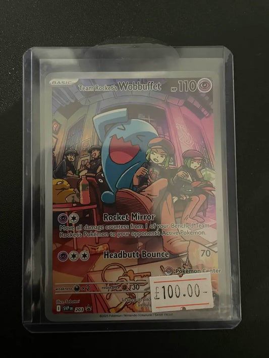 Team Rocket's Wobbuffet PC Stamp