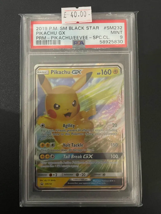 Pikachu GX SM232 PSA 9