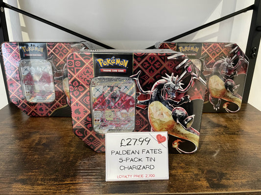 Paldean Fates 5 Pack Tin (Charizard)